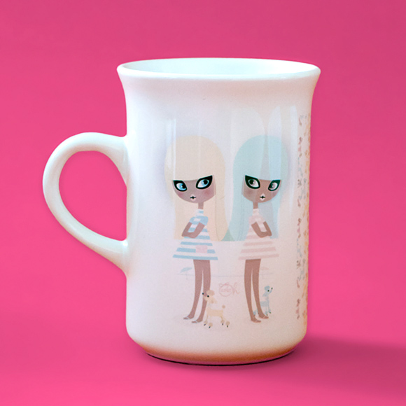 Gigi Oh Clairefontaine - cute mug France Paris
